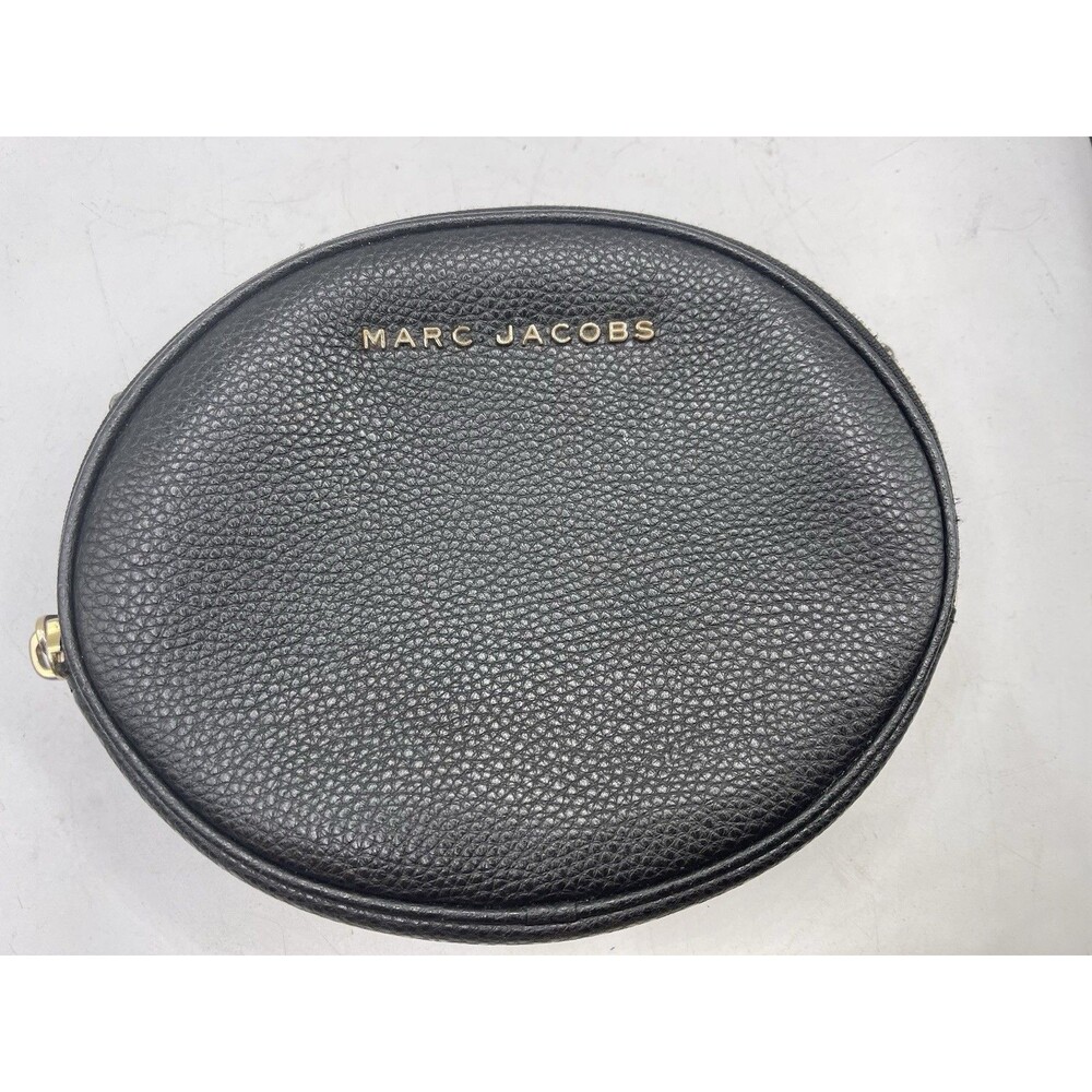 Marc Jacobs The Rewind Double Zip Crossbody Oval Black Bag Clutch